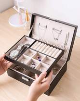 jewelry storage box earrings bracelet necklace with lock