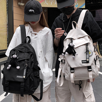 School Bag Han Edition Original Juku Ulzzang Backpack High School Students Junior High School Students 100 Hitch Wind Large Capacity Double Shoulder