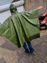 Brigade poncho adult army green waterproof poncho outdoor fishing riding raincoat equipment poncho