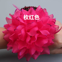 June 1 New Butterfly Love flower square dance wrist flower children dance performance floral headdress headdress finger cloth flower feather