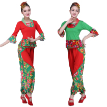 Yangge performance costume National bloomers female dance costume Chunying Square dance 2020 new suit fan dance