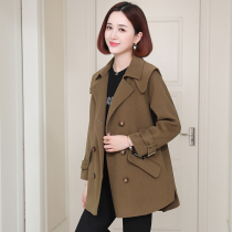Zqqz double-sided wool coat women's long 2021 new high-grade loose 100% wool coat 2105