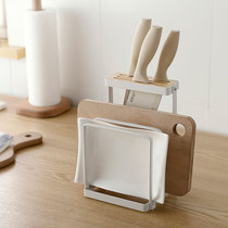 Knife holder Kitchen supplies storage rack Cutting board rack Multi-function kitchen shelf Knife knife holder Cutting board rack Kitchen knife rack