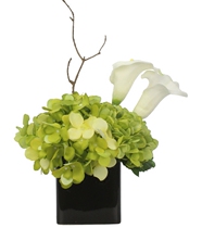 Green hydrangea finished simulation floral post-modern model room living room indoor coffee table bedside table decoration flower decoration