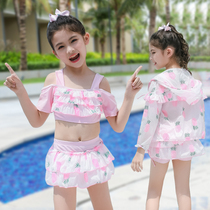 Childrens swimsuit Womens split flat angle skirt large medium and small child girl princess skirt Baby swimsuit Girls swimsuit