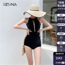 Rsemnia velvet conservative small breasts hot spring triangle one-piece swimsuit women sexy thin Belly Belly swimsuit women