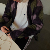 Needles track Japanese limited classic butterfly embroidery autumn trend loose high collar bottom long sleeve T-shirt