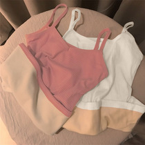 Camelette Vest Women in autumn and winter with base knitted cotton and velvet thick black thermal underwear winter coat