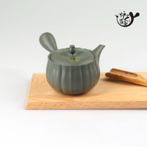 Spot Japanese imported often slippery side easel teapot Japanese tea set bubble teapot single pot green mud stove with pot