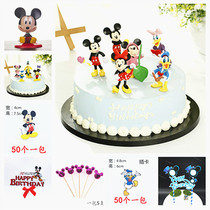 Birthday Cake Decoration Mitch Minnie Paparazzi Pendulum with toothpick illustrator inserts Carrina Flag Flag DIY ecstasy