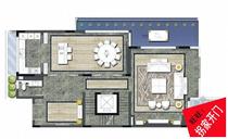 Modern style four-story villa interior decoration design scheme (including two sets of apartment cad drawing paper clear