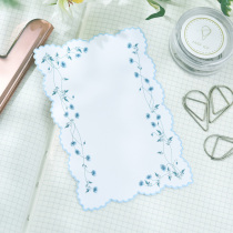 Judys new 4 models 8 pieces of 10 yuan or less handmade hand account material small fresh can write notes concave and convex printing