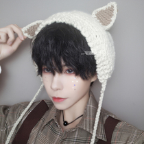 House uprising bleat teenager wig male daily short hair wool roll student cute handsome black curly hair too hair