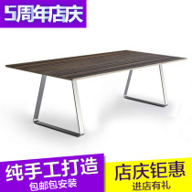 loft computer conference table desktop simple home desk brief modern writing desk notebook solid wood desk
