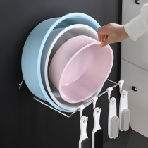 Free Punch Face Basin Rack Sub Home Wall-mounted Bathroom Washbasin Shelve Multi Functional Toilet Toilet Toilet Containing Shelf