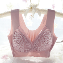 Japan exports new jacquard seamless gathering non-sensitive ultra-thin large size non-steel ring vest womens underwear bra