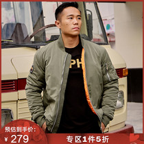 AlphaGym Flight Jacket Man Winter New Warm Clip Cotton Thickened American Tooling Clip Cotton Jacket Cotton Jacket