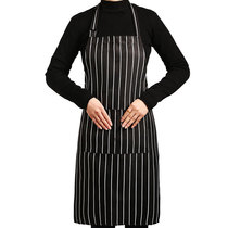 Apron kitchen anti-fouling and anti-oil apron for men and women Korean sleeveless fashion cotton and linen home overalls baking