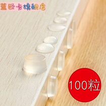 Wardrobe translucent silicone anti-collision stickers close the door shock thickened static stickers Cabinet door open the door grain anti-door handle silencer small