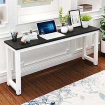 Simple 60cm household bedroom workbench rectangular white wall long table Study narrow economy wood