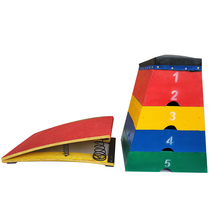 Wooden jump box Kindergarten S-type take-off spring pedal Martial arts somersault springboard Track and field gymnastics board