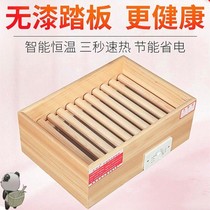 Heating oven type fire box heater warm feet warm wood indoor and outdoor household plug-in electric heating plate solid wood heater