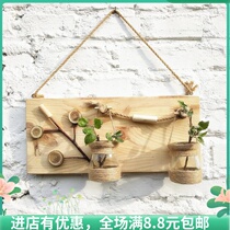 Creative wooden board wall wall hanging decoration Home diy meter box decoration ins hydroponic jewelry Handmade wall wall hanging