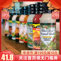 0 Fat Thousand Island Sauce Caesar Sauce Salad Sauce American Walden Farms Zero Cals Carbon Free Water Low Fat Low Sugar