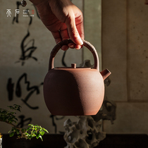Tianshi purple rock mud purple clay pot handmade pot boiling water lifting pot Kung Fu Cooking teapot bubble teapot electric pottery charcoal stove