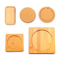 New wooden creative dining table plate Micro landscape plant round mat Household anti-scalding casserole Tea ceremony coaster