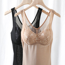 Body sculpting clothes womens thin section close-fitting breathable self-contained chest pads gather no trace body belly belly comfortable sexy vest top