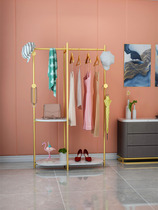 Nordic light luxury marble hanger clothing store display rack home bedroom floor-to-ceiling multifunctional hanging bag coat rack