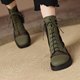 2024 ໃຫມ່ Summer Martin Boots ການອອກແບບ niche ແມ່ຍິງ heel ຫນາ sole ຫນາ sole breathable ຕາຫນ່າງເກີບເກີບ Hollow Boots ສໍາລັບແມ່ຍິງ