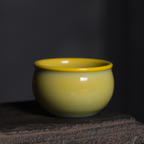 Longquan Zheng Xudong celadon Juyi Jiase auspicious cylinder cup ceramic tea set master tea cup Puer cup gift box