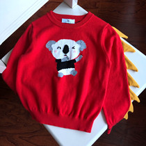 Koala cartoon sweater spring and autumn thin wool sweater-10 14