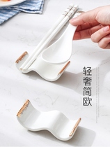 Phnom Penh commercial Japanese chopsticks Chopsticks ceramic spoon holder five sets of high-end exquisite household creative chopsticks