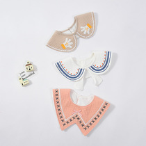 Saliva towel Baby newborn female baby male cotton bib spit milk bib summer thin gauze foreign fashion trend