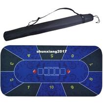 Texas Holdem Poker Mat 1 20 6m Blue and Green Flower patte