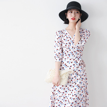 JOLIMENT gentle print fresh good eye ~ summer new long print dress women tide