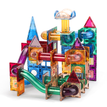 Magnetic film childrens educational toys intelligence assembly 5 multi-function 2 brain 3-4-6-7-8-10 years old boys and girls