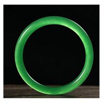1 Yuan to shoot k natural emperors green jade medullary bracelet Manau jade bracelet with narrow and narrow handring women Jewelry Accessories