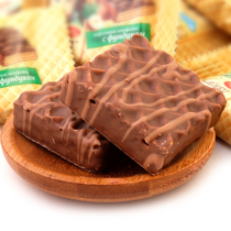 Russian original imported love lotus big head doll hazelnut flavor kernel chocolate wafer cookie snacks