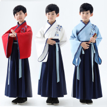 Hanfu boy spring Chinese style 2020 little boy retro Chinese school children Tang costume ancient costume spring performance costume