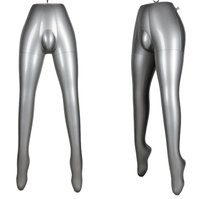 PVC plastic inflatable lower body male model jeans display photo tool pants mold clothing pants rack blowing