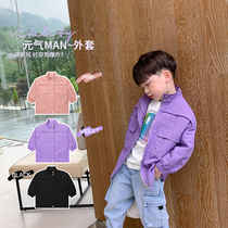 Yuanyuan home 2020 new Korean childrens clothing boy coat spring and autumn childrens windbreaker baby coat tide boy foreign gas