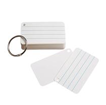 English blank word card four-line three-grid Word Book white cardboard double-sided primary and secondary school students notepad rough