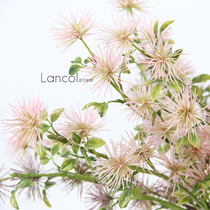 Lancol Nordic fresh simulation flower pink taro color small mango flower home bedroom bed floral headdress decoration fake flower