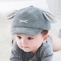 Baby hat spring and autumn thin section baby cap visor sunscreen cute cute men and women children cotton baseball cap cool