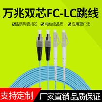 OM3 10 Gigabit multi-mode dual-core 3m LC-FC Fiber optic jumper FC-LC fiber optic cable cable Fiber box jumper 1m 2m 5m 10m 20m