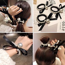 Pearl New String Beads Hair Circles Lady Brief About 100 Hitch A Little Fragrant Wind Coarse Rubber Band Zou Rope South Korea Fashion Hair Accessories